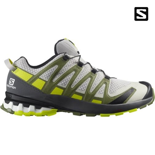 Salomon Xa Pro 3d V8 Trailove Bezecke Tenisky Panske Biele Olivovo Zelená | SK 1HLXQE